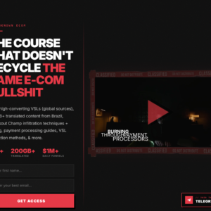 UNKNOWN ECOM 2026 – The Course That Doesn’t Recycle The Same E-Com Bullshit